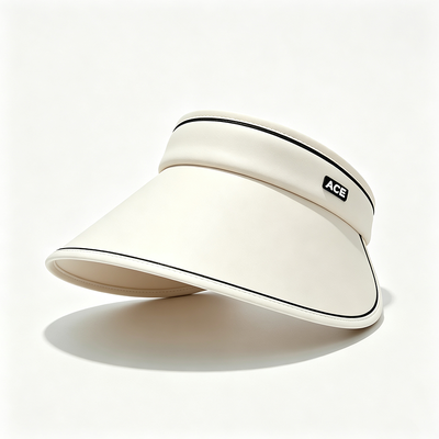UV-Schutz Sonnenvize Kappe Breitkante Leichtgewicht Atmungsanpassbares Gurt perfekt für Outdoor-Sport Golf Tennis Laufen