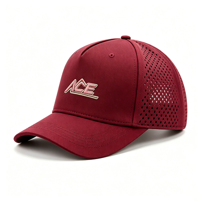 Unisex 6-Panel-Baseballkappe mit 6 Belüftungsösen, atmungsaktives, leichtes Design, perfekt für Sport, Freizeit und Alltag