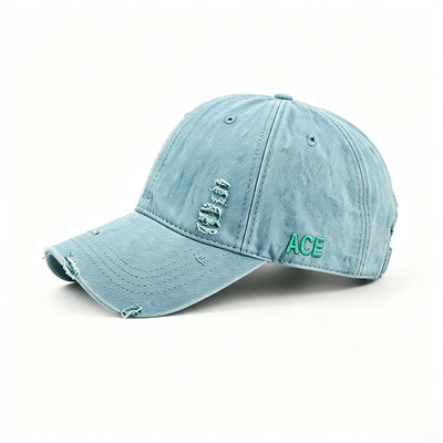 100% Baumwoll-Twill-Sport-Dad-Hats mit verstellbarem Riemen und flacher Stickerei für bequemen Sitz