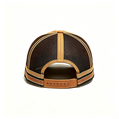 6-Panel Konstruierte Trucker Mesh Kappe mit atmungsaktivem Mesh-Rücken, verstellbarem Schnappverschluss, ideal für Veranstaltungen und Uniformen
