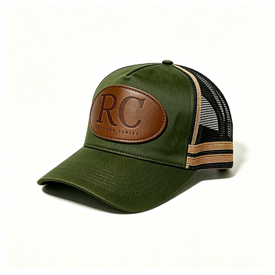 6-Panel Konstruierte Trucker Mesh Kappe mit atmungsaktivem Mesh-Rücken, verstellbarem Schnappverschluss, ideal für Veranstaltungen und Uniformen