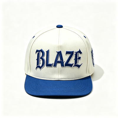 High Durability Flat Brim Snapback Hats Customized Logo in Royal Blue or Any Colors Ideal for Corporate Events Promotions and Team Uniforms