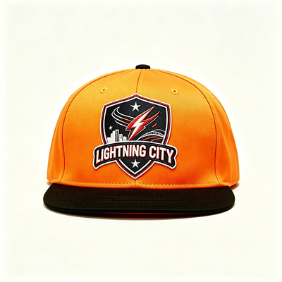 Orange snapback caps flat visor snapback hats in assorted colors perfect for bulk purchase and customization