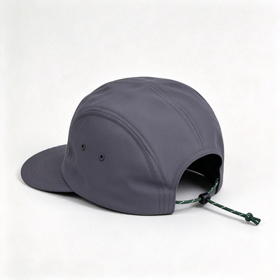 Water Resistant 5 Panel Camper Hat with Lining for Rainy Trekking and Outdoor Five Panel Hat Use