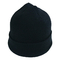 Weibliche weiche Wolleübergroße Knit Beanie-Hut-festes Häkelarbeit Beanie-Kappen-Schwarz-Grau