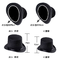 Klassischer Hard Top-Hut, 100% reine Wolle-Steampunk-Zylinder-Ebene gefärbtes Muster