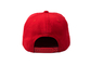 6 Platten-Mann-flache Rand-Hysteresen-Hüte rot und blau mit Stickerei 3D des Wollacryls