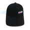 Kundenspezifischer fester schwarzer Gummi Druckbaseballmütze-Hut für Jungen und Mädchen