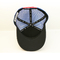 Gebogene Platten-Fernlastfahrer-Kappe des Rand-5 mit kundenspezifisches Logo gestickten Flecken