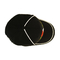 Platten-Baseballmütze-Stickerei-Logo-Kurven-Rand-kundenspezifisches Twill-Baumwollschwarzes der Soem-Metallschnallen-6