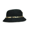 Die Mode-Art, die Sun-Eimer fischt, bedeckt schwarzes dekoratives Camo-Gurt-Metalllogo mit einer Kappe