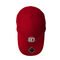 Nettes rotes Stickerei-Baseballmütze-Baumwolltwill-Material 100% der Gewohnheits-3D