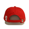 Kundenspezifische Platten-unstrukturierte Sport-Hut-Baseballmütze des Baumwolltwill-6 mit Stickerei 3d