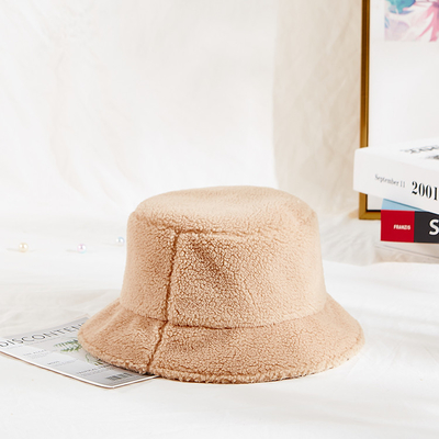 58cm warmer Winter-Plüsch Faux Mink Fur Bucket Hat