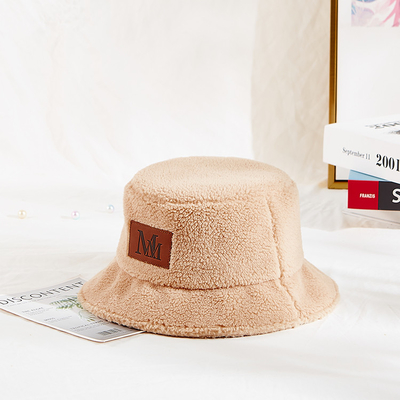 58cm warmer Winter-Plüsch Faux Mink Fur Bucket Hat