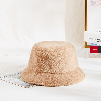 58cm warmer Winter-Plüsch Faux Mink Fur Bucket Hat