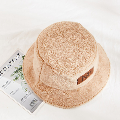 58cm warmer Winter-Plüsch Faux Mink Fur Bucket Hat
