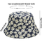 Normallack-Fischer Bucket Hat für Frauen-Mann-umschaltbare Baumwollsommer Sun-Strand-Fischen-Kappe