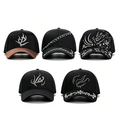 Individuell gestaltbare 6-Panel-Baseballkappe, ca. 100 Gramm, Unisex, strapazierfähig, bequem, Hut für den Alltag