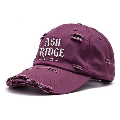 Stressed Atmung Leichtgewicht Sport Papa Hut Hochstickhandwaschbar Ideal für Casual Wear Outdoor-Enthusiasten